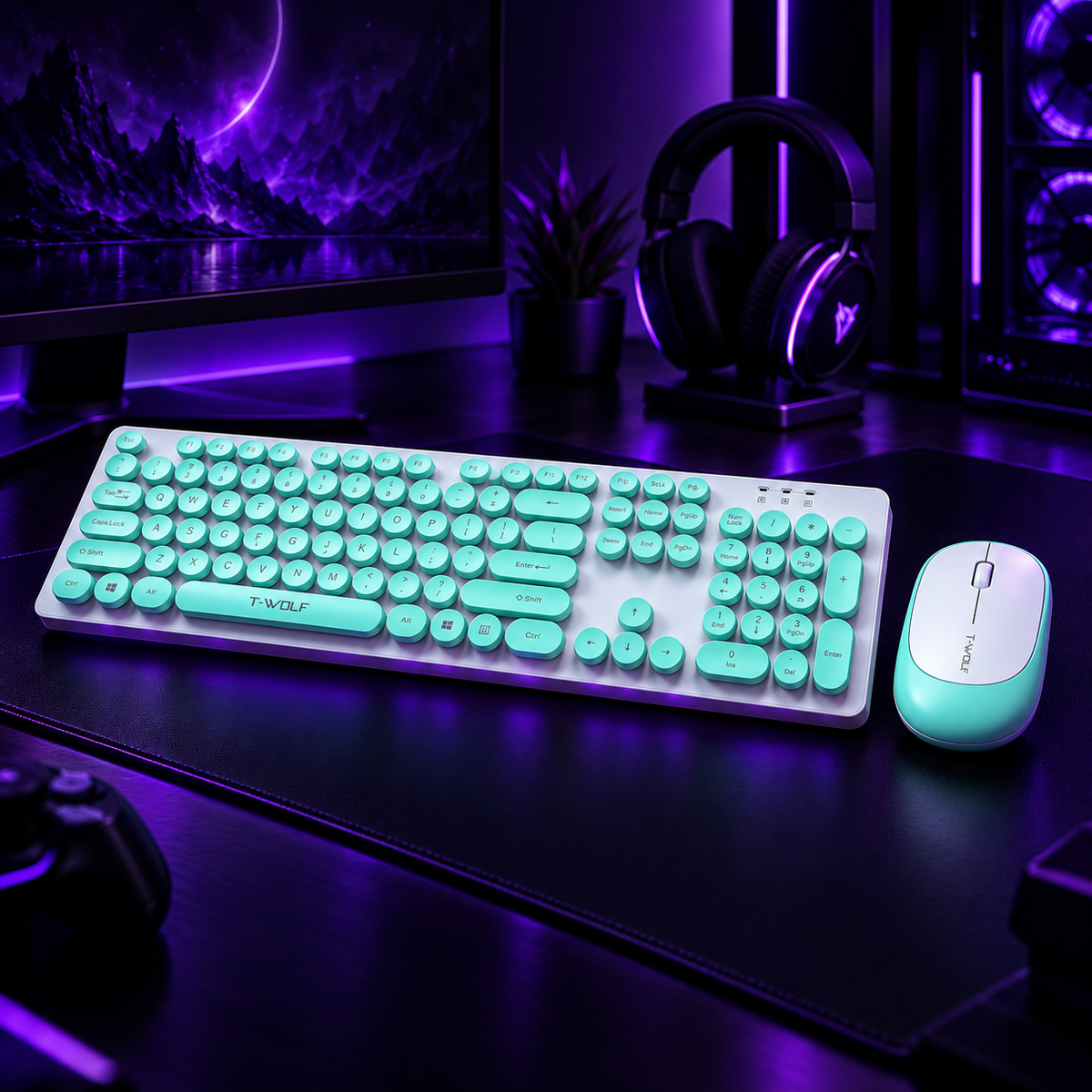 Wireless Set Keyboard And Mouse
